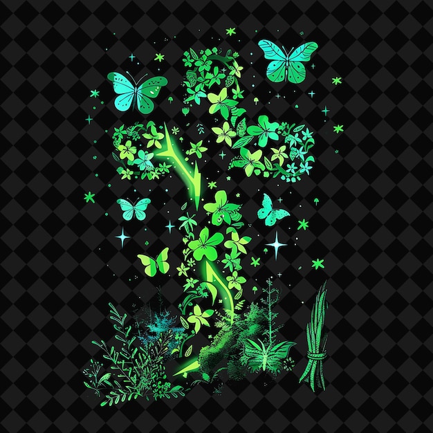 open fantasy nights enchanted landscapes with neon forest y2k art and illustration animal designs