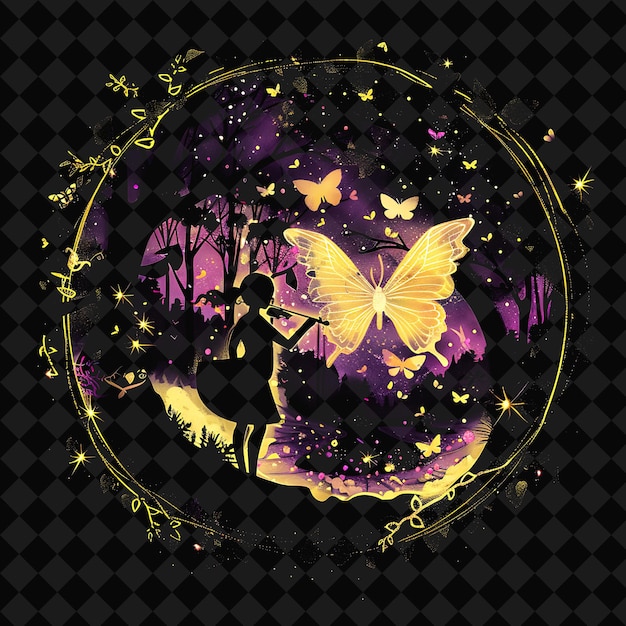 open fantasy nights enchanted landscapes with neon forest y2k art and illustration animal designs