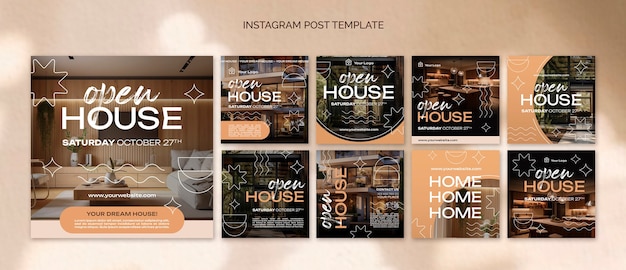 PSD open house template design