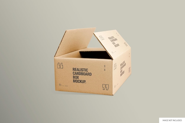 Open kartonnen doosmodel