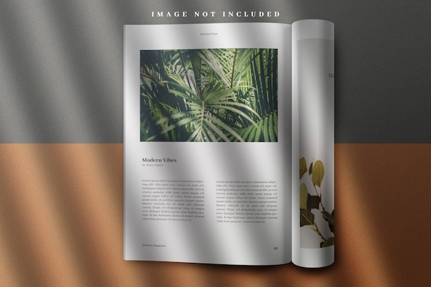 PSD apri magazine mockup