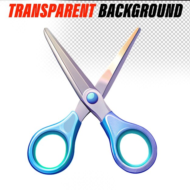 PSD open scissors