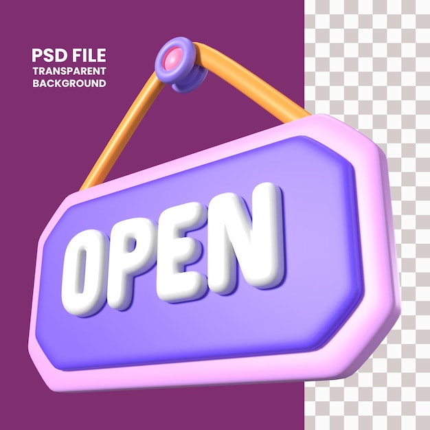 Открыть иконку 3d-иллюстрации