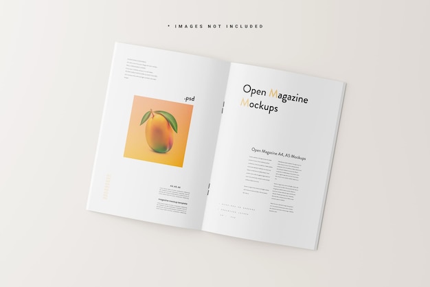 Open tijdschriftmodellen A4 A5