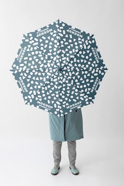 PSD open umbrella mockup design