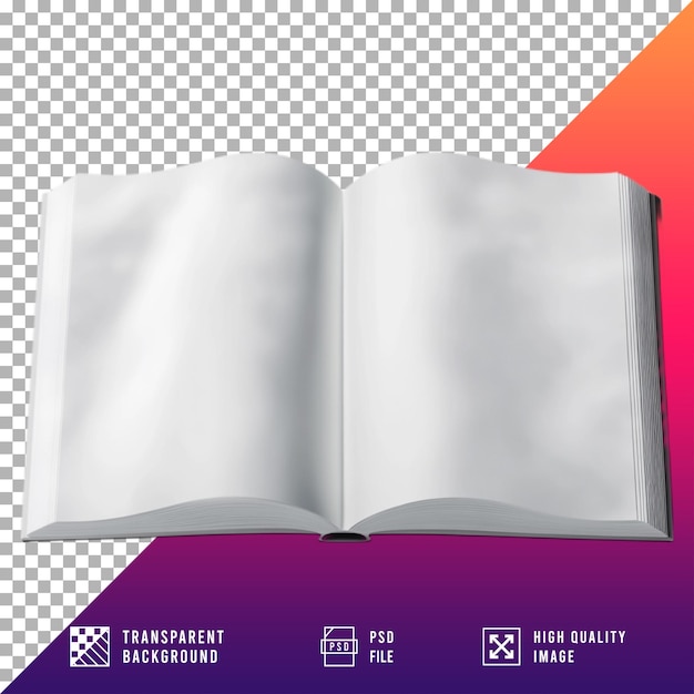 открытая белая книга