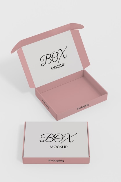 Opened box mockup