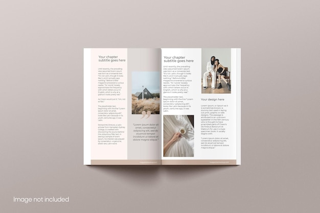 PSD mockup rivista aperta