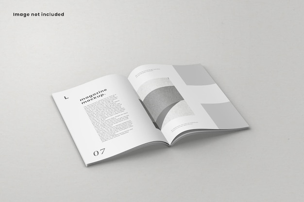 Opened Magazine Mockup