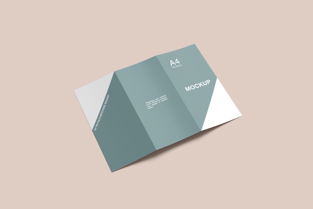 opened trifold template