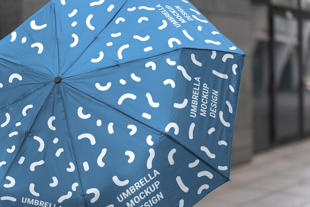 Design mockup ombrello aperto