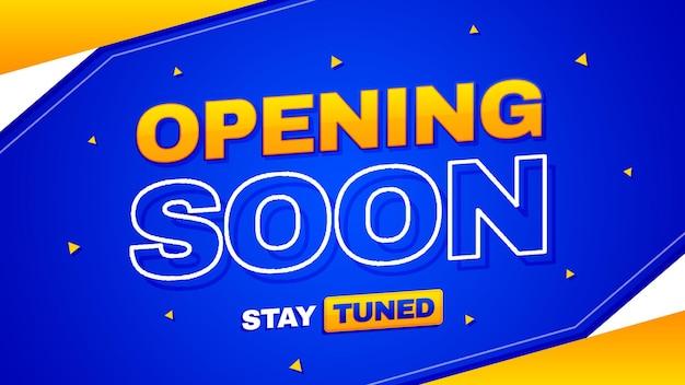 Opening soon banner template design