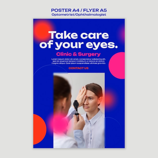 PSD ophthalmologist template design