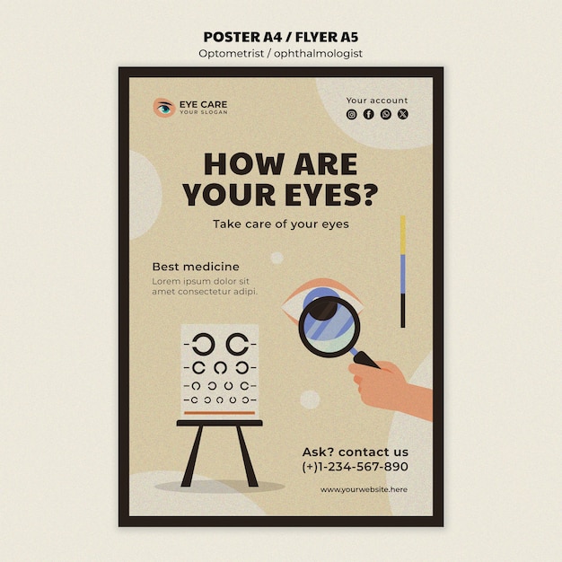 Ophthalmologist template design