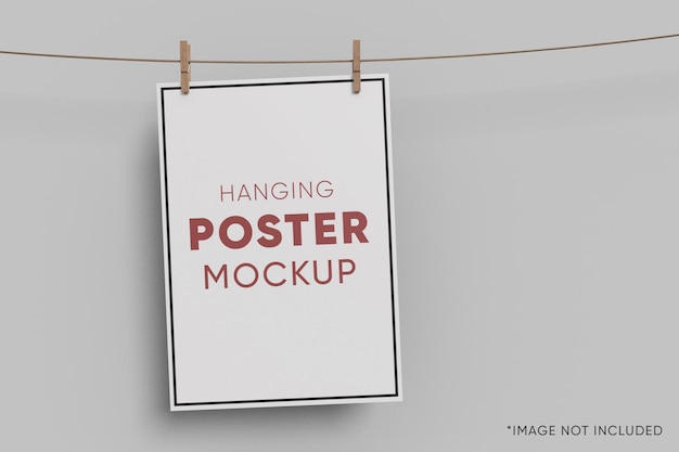 Opknoping poster mockup