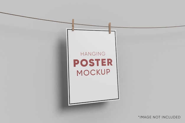 Opknoping poster mockup