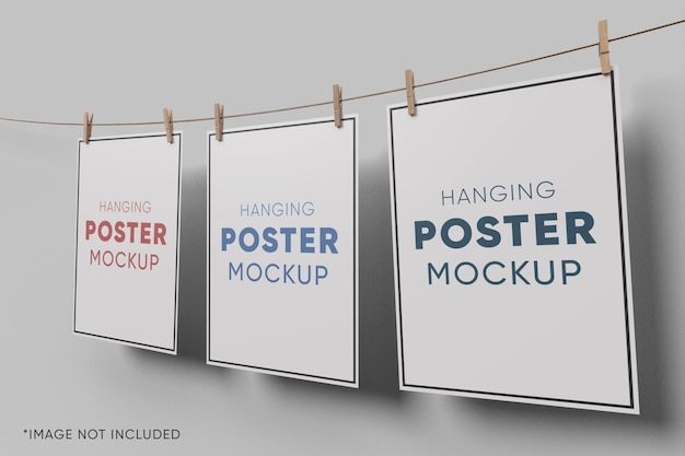 Opknoping poster mockup