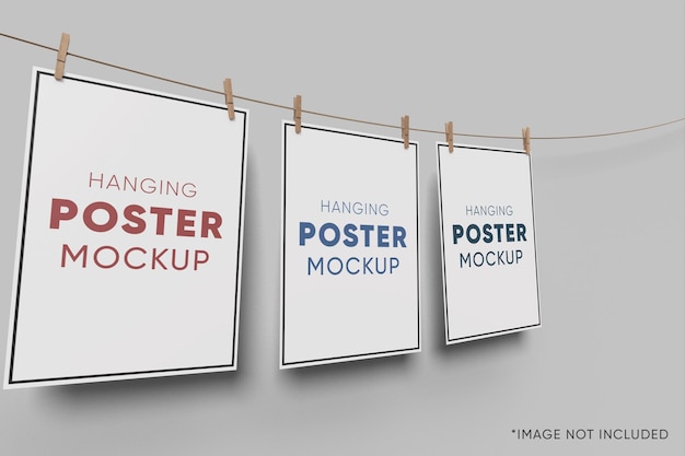 PSD opknoping poster mockup