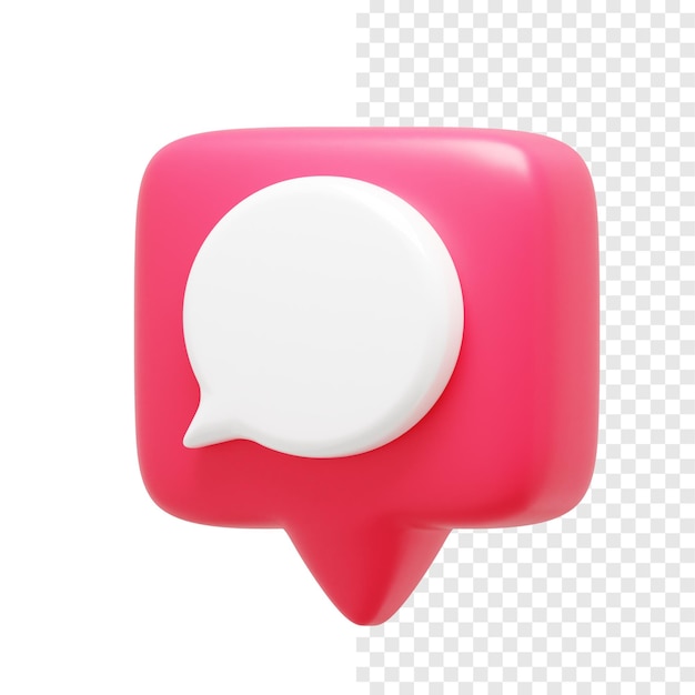 Opmerking kennisgeving 3d Icon links
