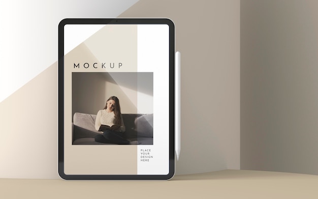 PSD opstelling met mock-up voor tabletscherm