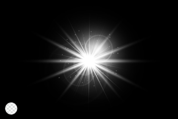 PSD optical lens flares light isolated