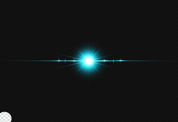 Optical light flare black background