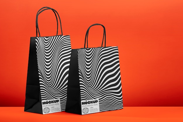 Optical print bag mockup design