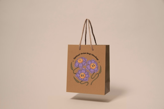 Optical print bag mockup