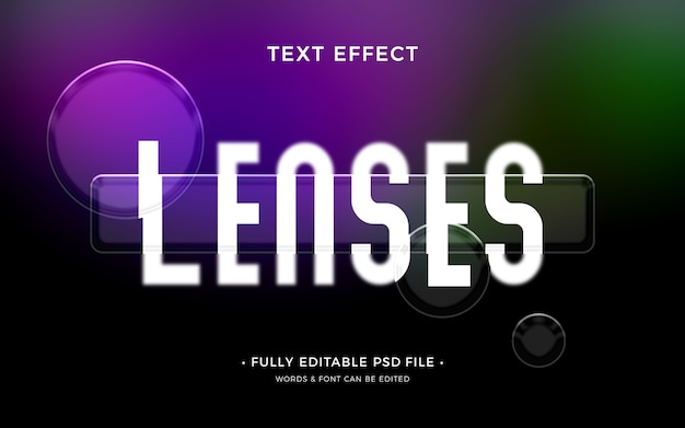 PSD optik  text effect