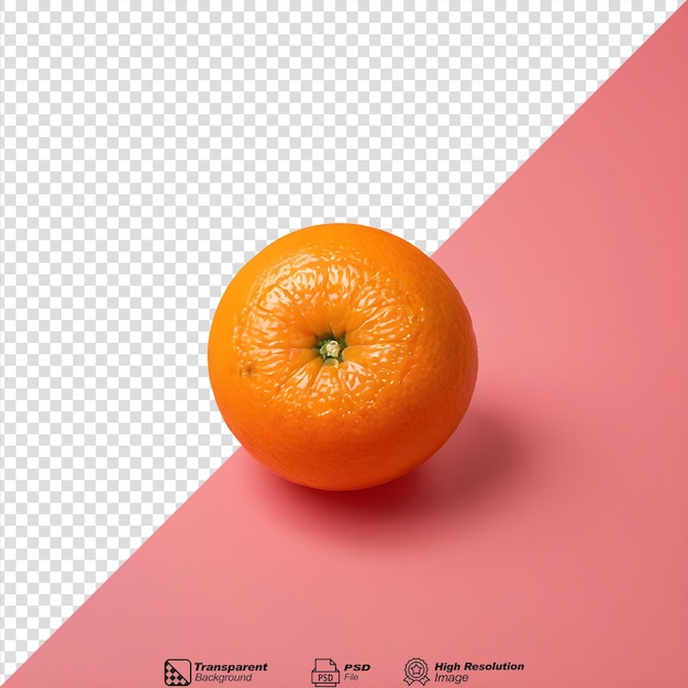 Orange against a transparent background isolated