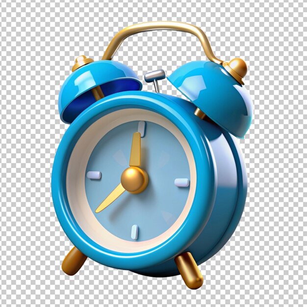 PSD orologio sveglia arancione 3d icon