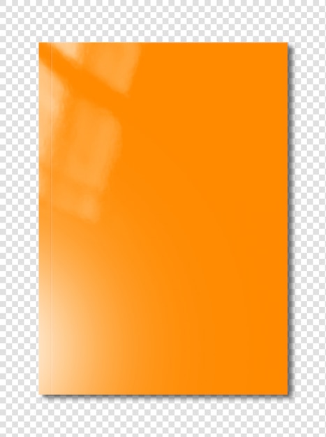 Orange booklet cover template