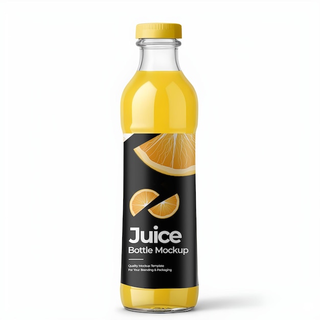 orange bottle mockup