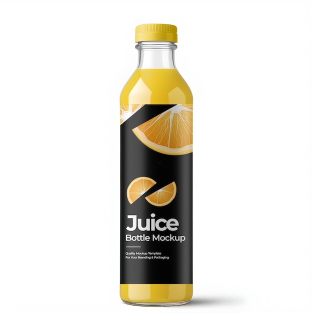 orange bottle mockup