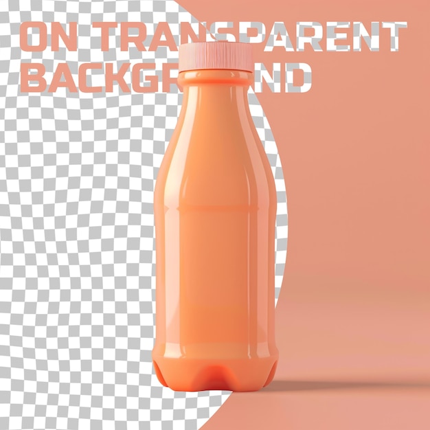 PSD an orange bottle with the words  on it  on it