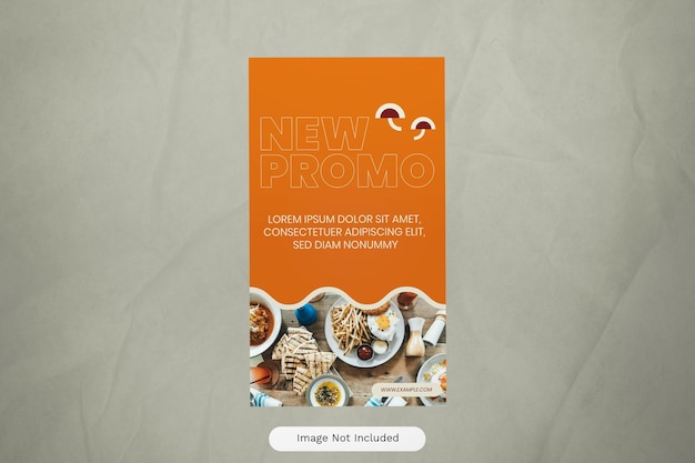 Orange Flat Design Food Promo Instagram Story 08