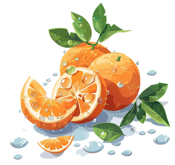 PSD orange fruit hd quality