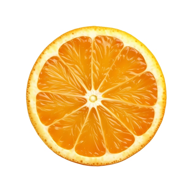 PSD orange fruit isolated on white background high resolution