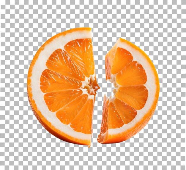 Orange fruit in trtransparent background