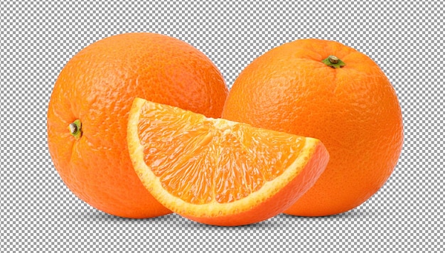 Orange fruits isolated