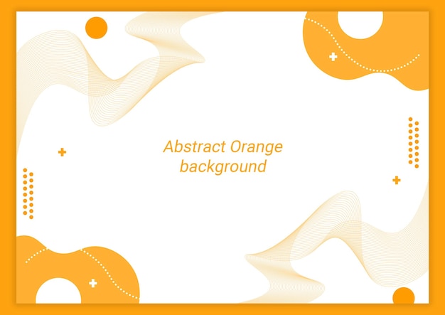 Orange geometric abstract background