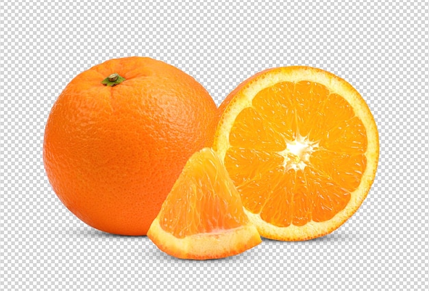 Orange isolated on alpha layer