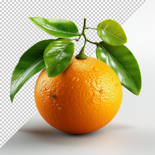 Arancione isolato su sfondo trasparente