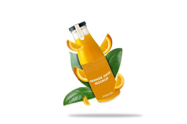 Orange juice design mockup