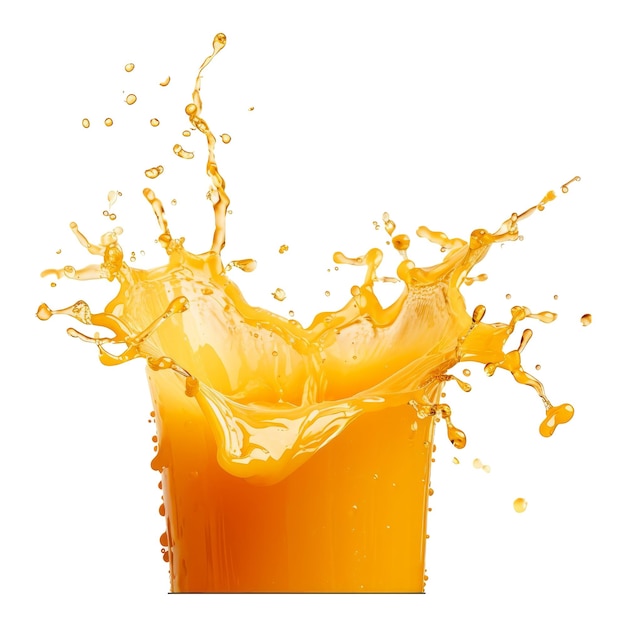 PSD orange juice splash