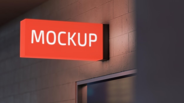 orange night business sign