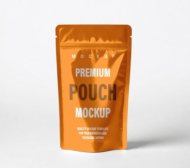 a orange package of a product with the brand name brand on it