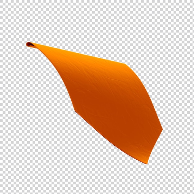 Orange paper flag 3d festa junina 3d brazil for june party saint john seal and arraia