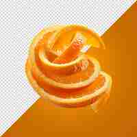 PSD orange peel isolated