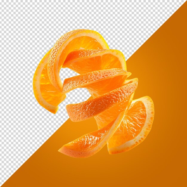 PSD orange peel isolated